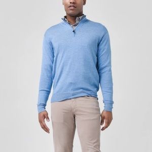 men’s peter millar crown soft merino/silk 1/4 zip